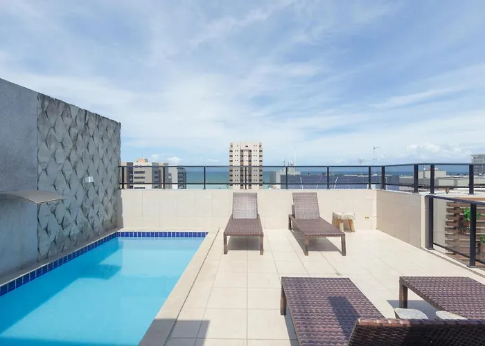 Flat quarto e sala c/ vista mar espetacular